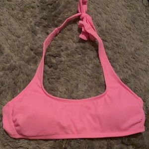 pink bikini top